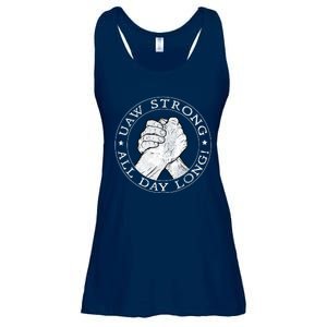 UAW Strike Red United Auto Workers Picket Sign Ladies Essential Flowy Tank