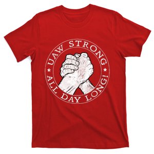 UAW Strike Red United Auto Workers Picket Sign T-Shirt