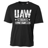 UAW Strike Red UAW Union Strike Solidarity UAW Strong Cooling Performance Crew T-Shirt