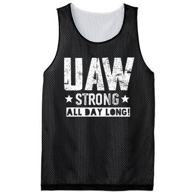 UAW Strike Red UAW Union Strike Solidarity UAW Strong Mesh Reversible Basketball Jersey Tank