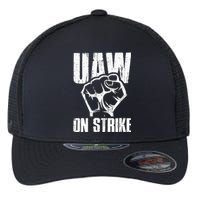 UAW Strike Red United Auto Workers Picket Sign Flexfit Unipanel Trucker Cap