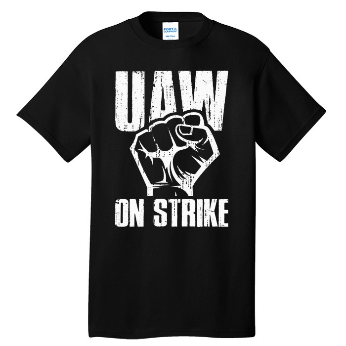 UAW Strike Red United Auto Workers Picket Sign Tall T-Shirt