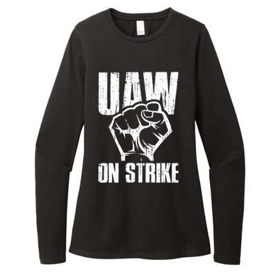 UAW Strike Red United Auto Workers Picket Sign Womens CVC Long Sleeve Shirt