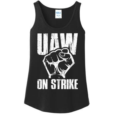 UAW Strike Red United Auto Workers Picket Sign Ladies Essential Tank