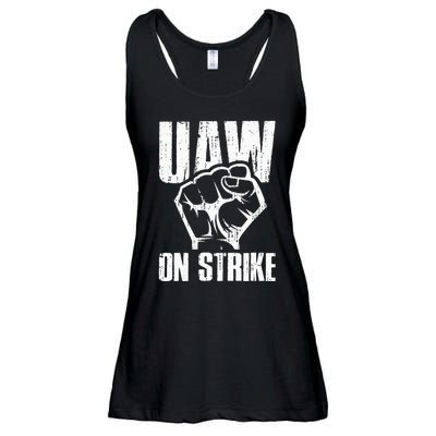 UAW Strike Red United Auto Workers Picket Sign Ladies Essential Flowy Tank