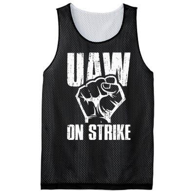 UAW Strike Red United Auto Workers Picket Sign Mesh Reversible Basketball Jersey Tank