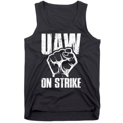 UAW Strike Red United Auto Workers Picket Sign Tank Top