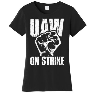 UAW Strike Red United Auto Workers Picket Sign Women's T-Shirt