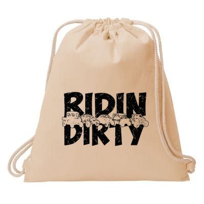 Utv Sxs Rider Riding Dirty Atv Offroad Riding Sxs Drawstring Bag
