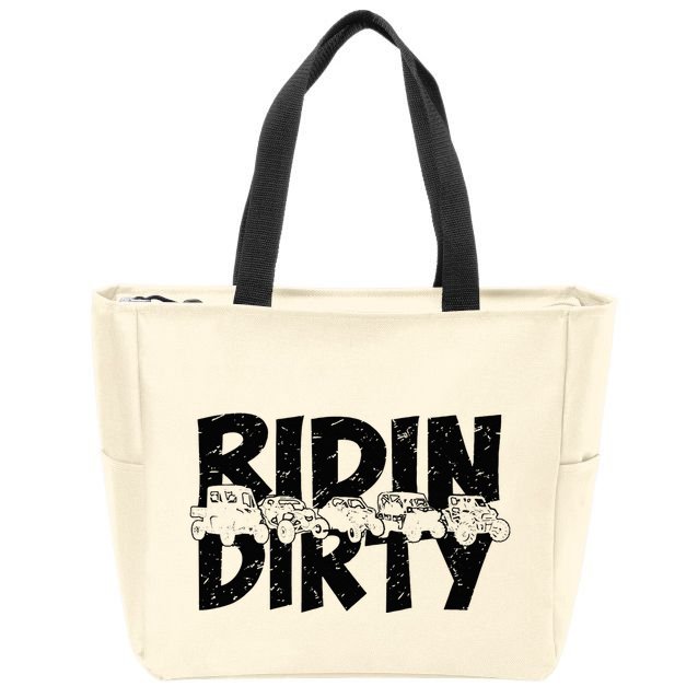 Utv Sxs Rider Riding Dirty Atv Offroad Riding Sxs Zip Tote Bag