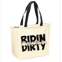 Utv Sxs Rider Riding Dirty Atv Offroad Riding Sxs Zip Tote Bag
