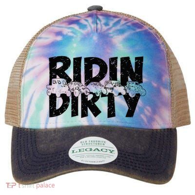 Utv Sxs Rider Riding Dirty Atv Offroad Riding Sxs Legacy Tie Dye Trucker Hat
