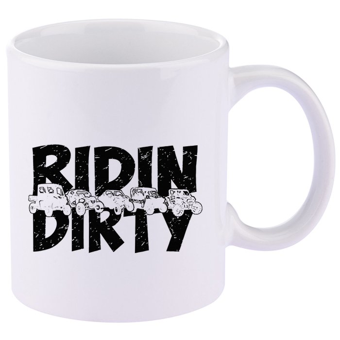 Utv Sxs Rider Riding Dirty Atv Offroad Riding Sxs 11oz C Handle Ceramic Mug