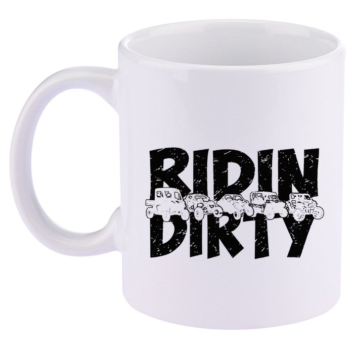 Utv Sxs Rider Riding Dirty Atv Offroad Riding Sxs 11oz C Handle Ceramic Mug