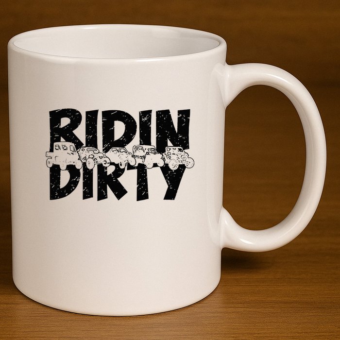 Utv Sxs Rider Riding Dirty Atv Offroad Riding Sxs 11oz C Handle Ceramic Mug