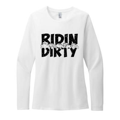 Utv Sxs Rider Riding Dirty Atv Offroad Riding Sxs Womens CVC Long Sleeve Shirt