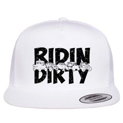 Utv Sxs Rider Riding Dirty Atv Offroad Riding Sxs Flatbill Hat