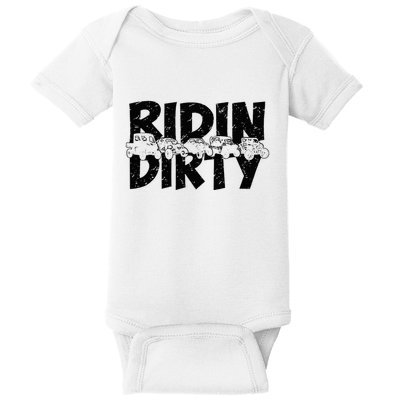 Utv Sxs Rider Riding Dirty Atv Offroad Riding Sxs Baby Bodysuit