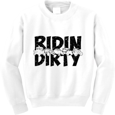 Utv Sxs Rider Riding Dirty Atv Offroad Riding Sxs Kids Sweatshirt