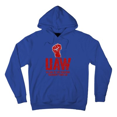 UAW Strike Red United Auto Workers Union UAW Strong Hoodie