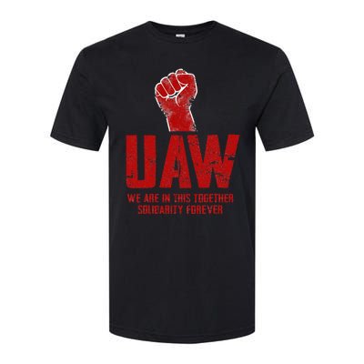 UAW Strike Red United Auto Workers Union UAW Strong Softstyle® CVC T-Shirt