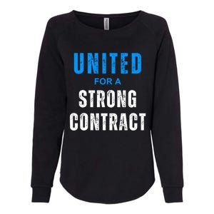 UAW Strike Red United Auto Workers Picket Sign Design Womens California Wash Sweatshirt