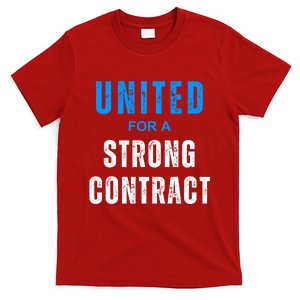 UAW Strike Red United Auto Workers Picket Sign Design T-Shirt