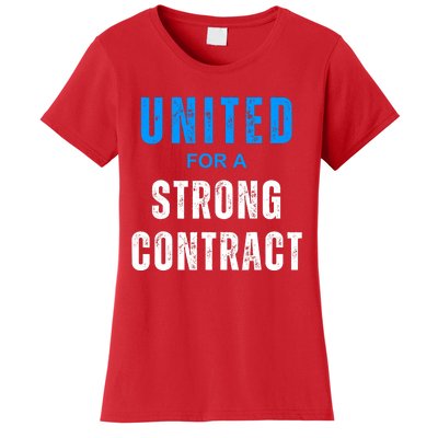 UAW Strike Red United Auto Workers Picket Sign Design Women's T-Shirt