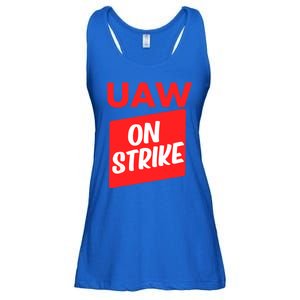 UAW Strike Red United Auto Workers Picket Sign Ladies Essential Flowy Tank