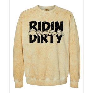 Utv Sxs Rider Riding Dirty Atv Offroad Riding Sxs Life Colorblast Crewneck Sweatshirt