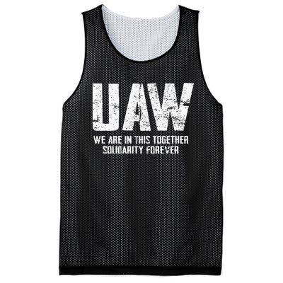 UAW Strike Red United Auto Workers Union UAW Strong Mesh Reversible Basketball Jersey Tank