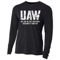 UAW Strike Red United Auto Workers Union UAW Strong Cooling Performance Long Sleeve Crew