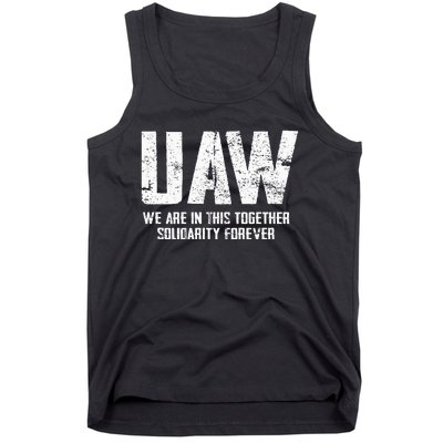 UAW Strike Red United Auto Workers Union UAW Strong Tank Top