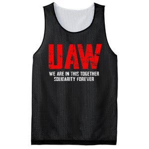 UAW Strike Red United Auto Workers Union UAW Strong Mesh Reversible Basketball Jersey Tank