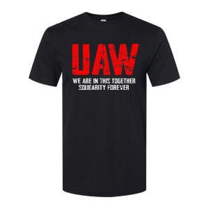 UAW Strike Red United Auto Workers Union UAW Strong Softstyle CVC T-Shirt