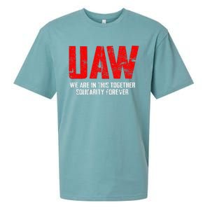 UAW Strike Red United Auto Workers Union UAW Strong Sueded Cloud Jersey T-Shirt