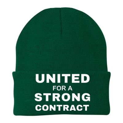 UAW Strike Red United Auto Workers Picket Sign Knit Cap Winter Beanie