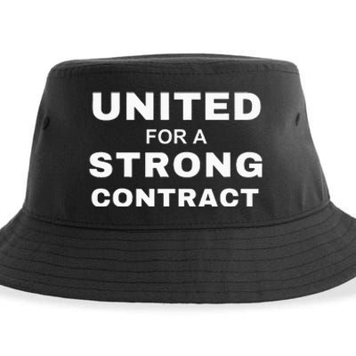 UAW Strike Red United Auto Workers Picket Sign Sustainable Bucket Hat