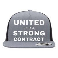 UAW Strike Red United Auto Workers Picket Sign Flat Bill Trucker Hat