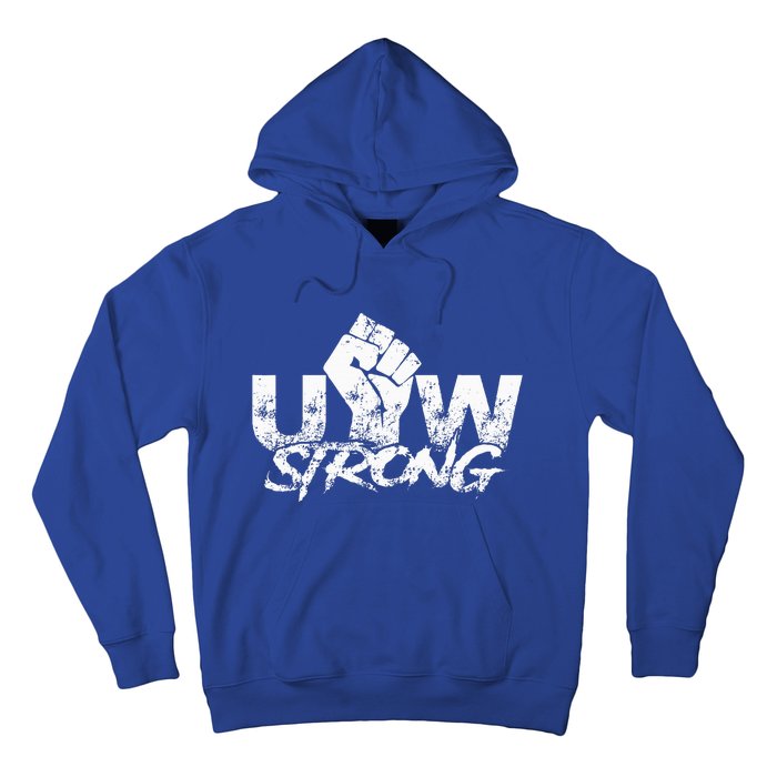 UAW Strike Red United Auto Workers Union UAW Strong Hoodie