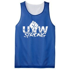 UAW Strike Red United Auto Workers Union UAW Strong Mesh Reversible Basketball Jersey Tank