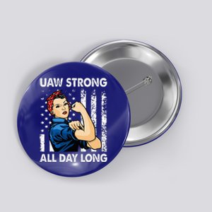 UAW Strike Red United Auto Workers Picket Sign Button