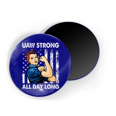 UAW Strike Red United Auto Workers Picket Sign Magnet