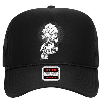 UAW Strike Red T United Auto Workers Picket Sign Trucker Hat