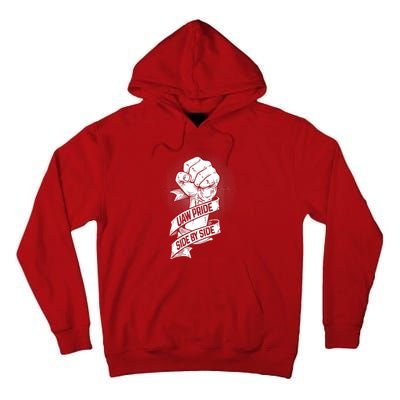 UAW Strike Red T United Auto Workers Picket Sign Tall Hoodie