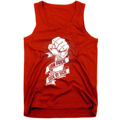 UAW Strike Red T United Auto Workers Picket Sign Tank Top