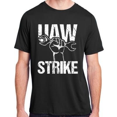 UAW Strike Red United Auto Workers Picket Sign Trending Design Adult ChromaSoft Performance T-Shirt