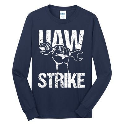 UAW Strike Red United Auto Workers Picket Sign Trending Design Tall Long Sleeve T-Shirt