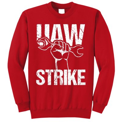 UAW Strike Red United Auto Workers Picket Sign Trending Design Sweatshirt