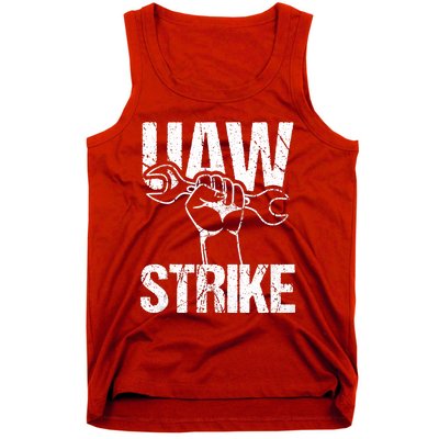 UAW Strike Red United Auto Workers Picket Sign Trending Design Tank Top